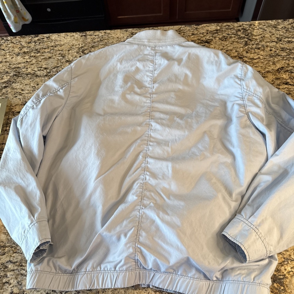 Tommy Bahama Men's bomber  jacket Blue size Large Cotton Blend Lined Zippered - Picture 5 of 5
